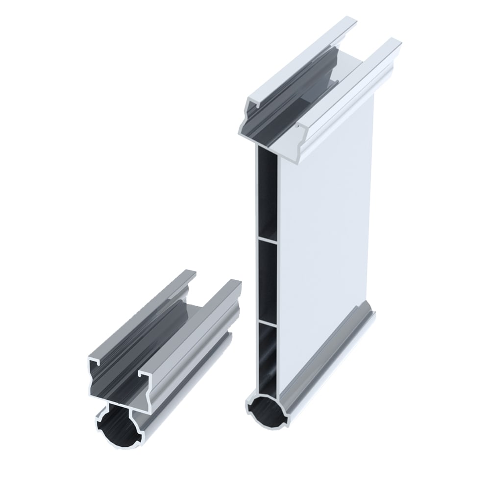ORBIS - KITSB15 KIT Staffe elevatrici basculanti in alluminio, inclinazione pannello 15° composto da 1 SEL05 e 1 SEL15