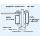 ORBIS - COMP35 Profilo COMPENSATORE in ALLUMINIO per EASY CLAMP, altezza 35mm, lunghezza 6m OB620482