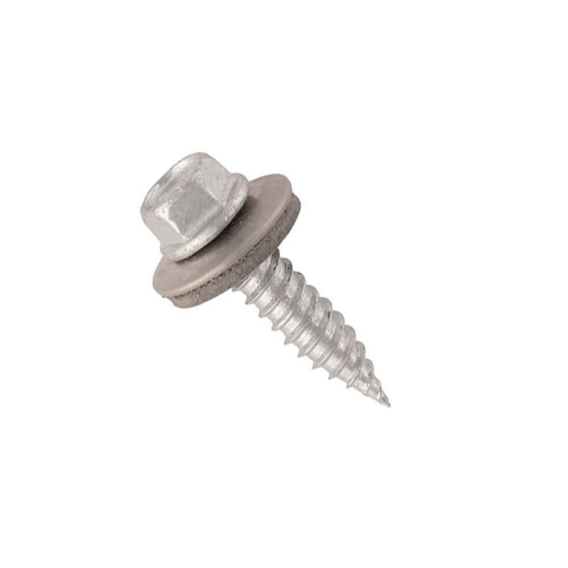 ORBIS - VAGLS-6025 Vite Autoperforante in INOX(Bimetallo) testa esagonale con GUARNIZIONE, lunghezza 25mm, diametro 6mm
