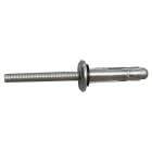 ORBIS - RIVGF-5220 Rivetto in ALLUMINIO a FIORE con guarnizione, diametro 5.2mm lunghezza 20mm