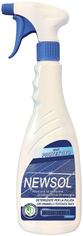 ORBIS - NEWSOL 75 Detergente per pannelli fotovoltaici/pannelli solari, flacone 750 ml