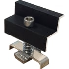 ORBIS - MPT-P43NE Morsetto TERMINALE PREASSEMBLATO fissaggio moduli, colore NERO, spessori moduli ammessi 42mm-43mm
