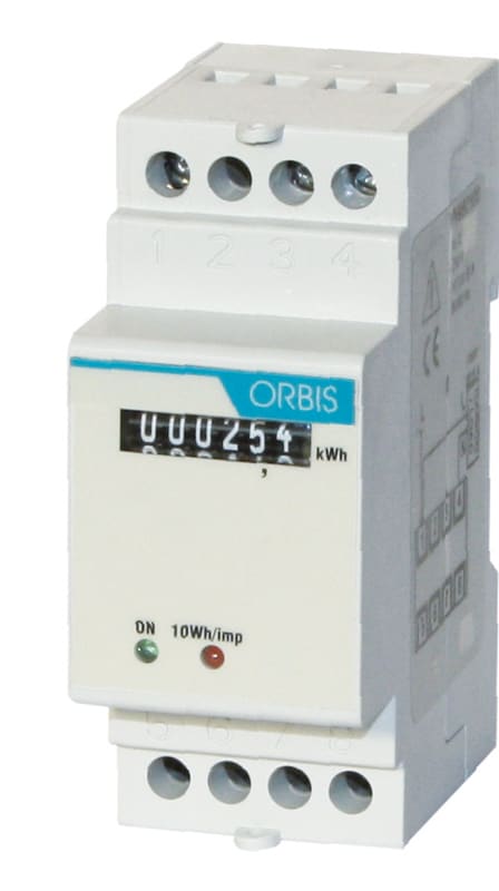 ORBIS - CONTAX 2521 SO MID Contatore monofase energia attiva, 2 Moduli, certificato MID, 25A, ins.diretta, display elettromeccanico, lampeggio LED 10Wh/imp OB702000