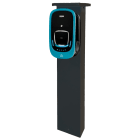 ORBIS - COMON COMBI+ Sostegno MONOFACCIALE a colonnina in metallo per le stazioni di ricarica VIARIS COMBI+, colore NERO, altezza 1500mm