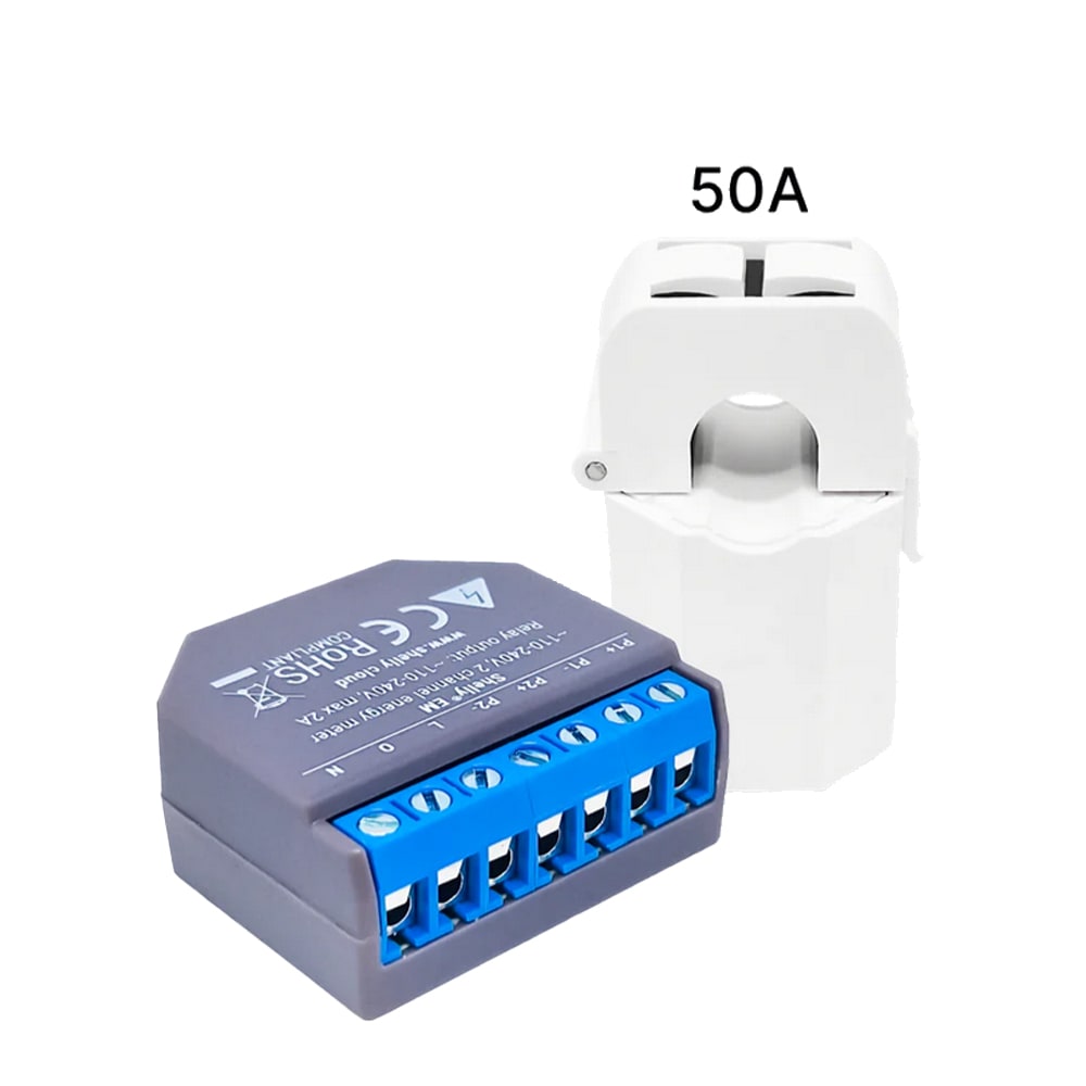 ORBIS - SHEM50 misuratore Monofase di energia, WiFi, 1 TA 50A