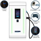 ORBIS - VIARIS LANDER PLUS 1CCS160TPVETHG DC FAST CHARGER 160 kW, 1 uscita CCS2, Cavo 4m, Ethernet+4G, lettore carte RFID, lettore carta di credito