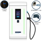 ORBIS - VIARIS LANDER PLUS 1CCS240ETHG DC FAST CHARGER 240 kW, 1 uscita CCS2, Cavo 4m, Ethernet+4G, lettore carte RFID