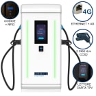 ORBIS - VIARIS LANDER PLUS 2CCS120TPVETHG DC FAST CHARGER 120 kW, 2 uscite CCS2, Cavo 4m, Ethernet+4G, lettore carte RFID, lettore carte di credito