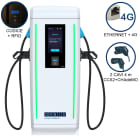 ORBIS - VIARIS LANDER 1CCS1CHA80ETHG DC FAST CHARGER 80 kW, 2 uscite: CCS2+CHAdeMO, Cavo 4m, Ethernet+4G, lettore carte RFID