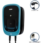 ORBIS - VIARIS COMBI+ CC7T222ETH TRIFASE 22 kW + 22 kW 3x32A, 2 CAVI e CONNETTORE TIPO 2 lunghezza 7m, Ethernet, lettore carte RFID