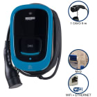 ORBIS - VIARIS UNI+ CT2P74ETH MONOFASE 7.4 kW 32A, 1 CAVO e CONNETTORE TIPO 2 lunghezza 5m, lettore carte RFID, WiFi + Ethernet