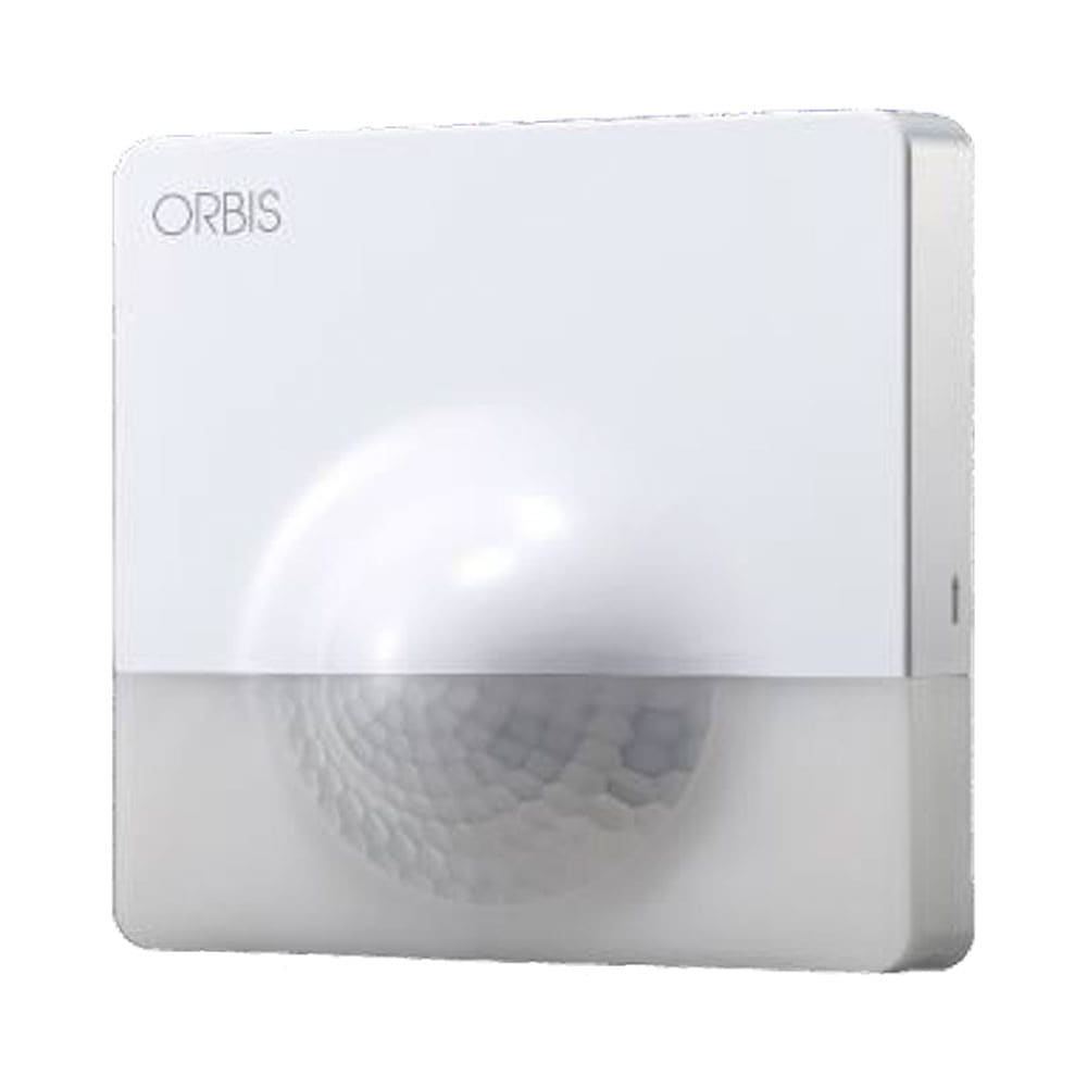ORBIS - NEOMAT Rivelatore di movimento da parete e angolo, rilevamento: angolo 180°, diametro 11m ad altezza 2.5m, 230V