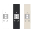 ORBIS - MINIBRIL LED LN Lampada segnapasso/emergenza da incasso con forntalini BIANCO, ANTRACITE e ALLUMINIO intercambiabili, 1 modulo DIN, 230V