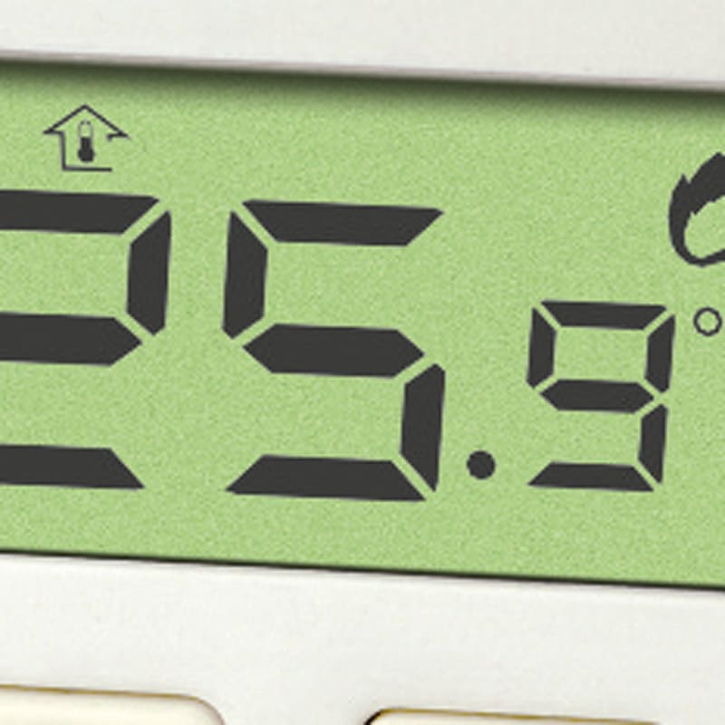 ORBIS - NEO ML + BIANCO Termostati digitali da parete, funzionamento riscaldamento/condizionamento, due livelli impostabili, Alim. 2 batterie 1.5V