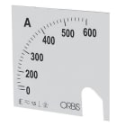 ORBIS - OR72S 50/5A 2IN SCALA AC ,dimensioni 72x72