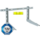 ORBIS - MEP 200/520 LIV, staffa supporto PREMONTATA per unità esterne, certificata TUV,con BARRA per regolazione e livella, portata massima a coppia 200kg