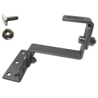 ORBIS - SRUR-XS  Staffa regolabile con piastra in ACCIAIO INOX AISI 304, con bulloneria per fissaggio su profilo,2 regolazioni, spessore 5mm