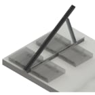 ORBIS - PZAV315 Kit 2 staffe supporto zavorre per triangoli comprese di viteria, lunghezza 315mm