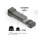 ORBIS - ZAV-12 Zavorra in calcestruzzo, peso 12kg dimensioni 492x192x77mm