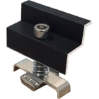 ORBIS - MPT-P34NE Morsetto TERMINALE PREASSEMBLATO fissaggio moduli, colore NERO, spessori moduli ammessi 33mm-34mm