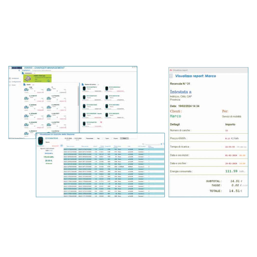 ORBIS - VCM Viaris Charger Management , Software di Monitoraggio ricariche per più di 5 stazioni VIARIS