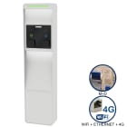 ORBIS - VIARIS CITY+ BBT2P22ETHG TRIFASE 22 kW + 22 kW,  2 prese TIPO 2 e SHUTTER,WiFi+Ethernet+4G, 2 protezioni magnet.+diff., lettore carte RFID