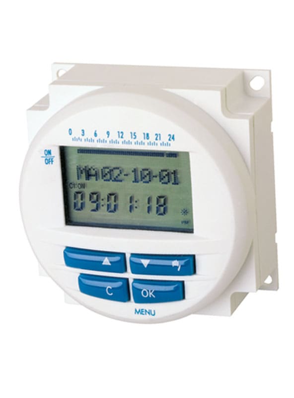 ORBIS - MODUL LOG Interruttore orario digitale a pannello, giornaliero/settimanale, 1 contatto, 230V
