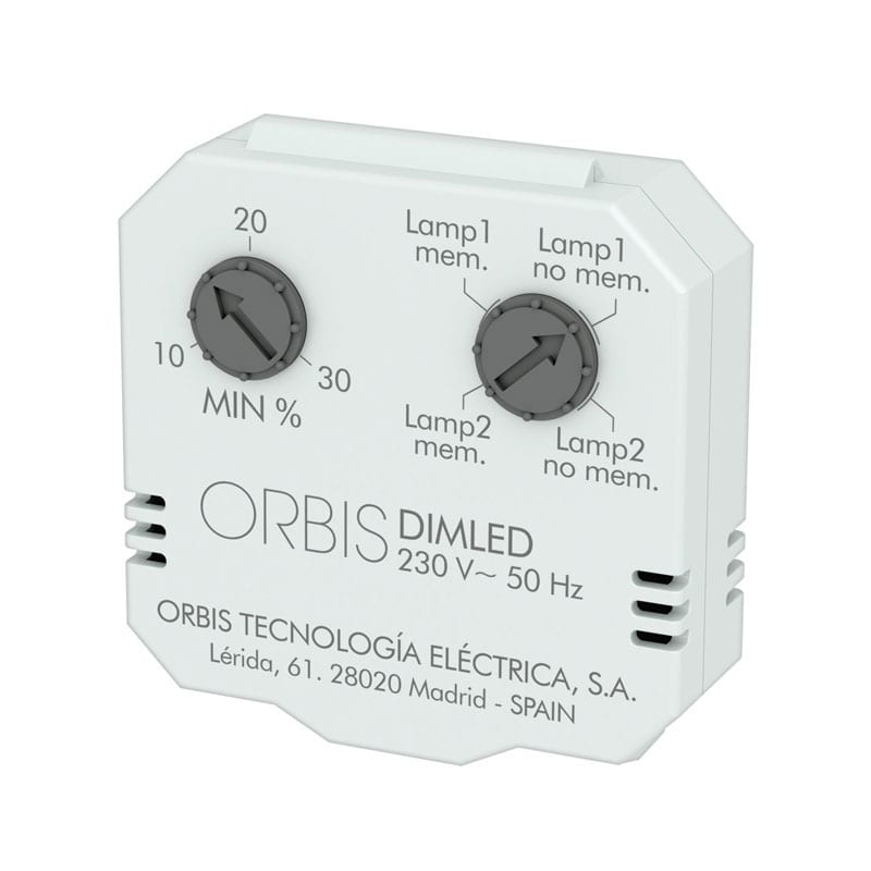 ORBIS - DIMALED Dimmer luci retrofrutto, funzione memoria, 230V
