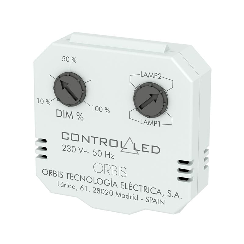ORBIS - CONTROL LED Dimmer luci retrofrutto, regolazione senza pulsante, 230V