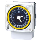 ORBIS - ALPHA QRD Interruttore orario elettromeccanico da parete, retroquadro e barra DIN, giornaliero, riserva 100 ore, 230V