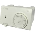 ORBIS - TEK BIANCO Termostati elettronici da incasso, selettore ON/OFF, modalità notturna, 2 batterie 1.5V