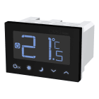 ORBIS - DAMI NERO Termostato digitale da incasso, modalità estate/inverno, alim. 230V