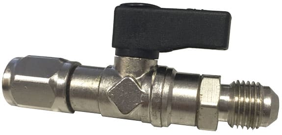 ORBIS - RBCR410 Raccordo bombola con rubinetto per R32 attacco F 1/2" ACME SX - M5/16"
