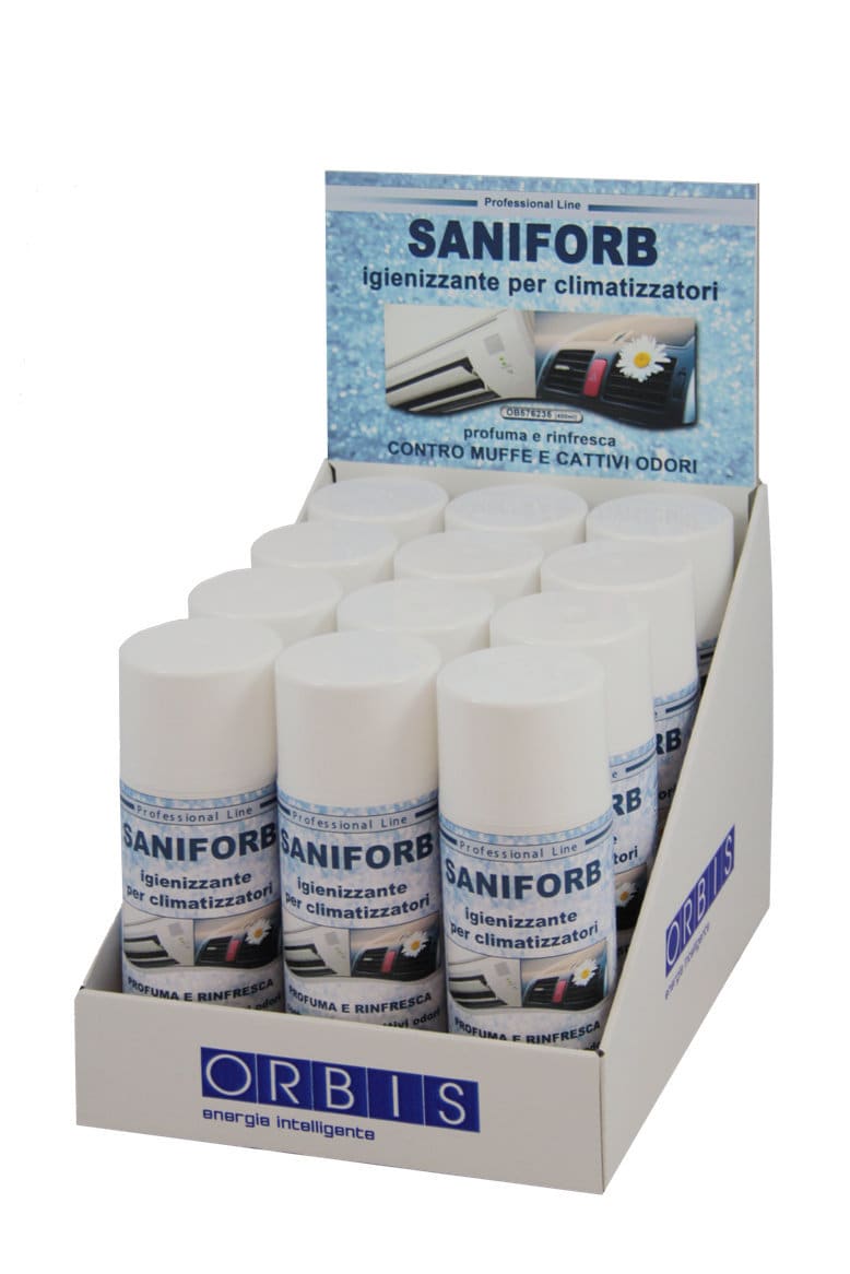 ORBIS - SANIFORB KIT Espositore di 12 Bombolette da 400 ml