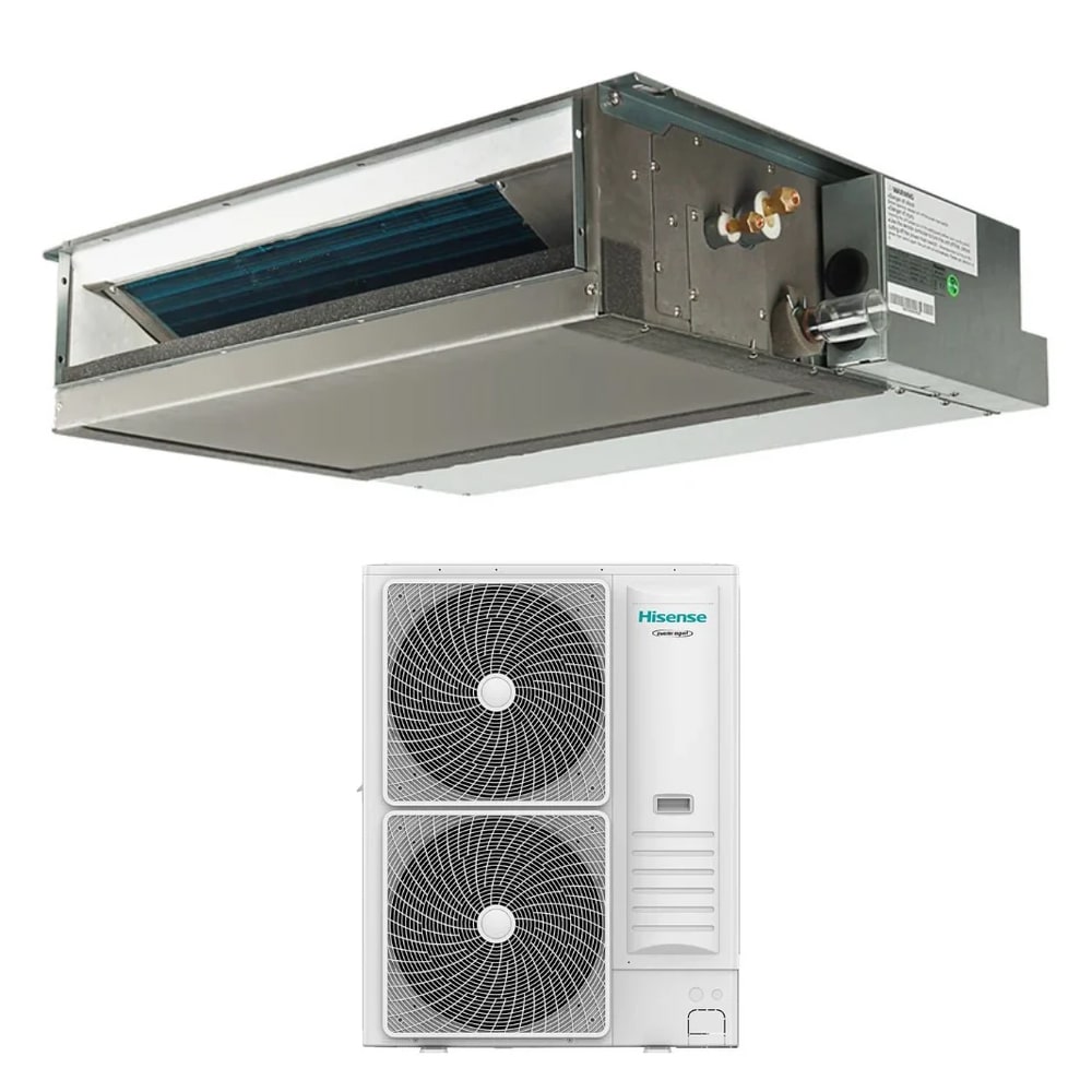 ORBIS - AUV105UR4RC8/AUW105U4RW8 Unità interna a SOFFITTO/PAVIMENTO e unità esterna,potenza 9,5kW,GAS R32,linea COMMERCIALE SOFFITTO/PAVIMENTO,HISENSE