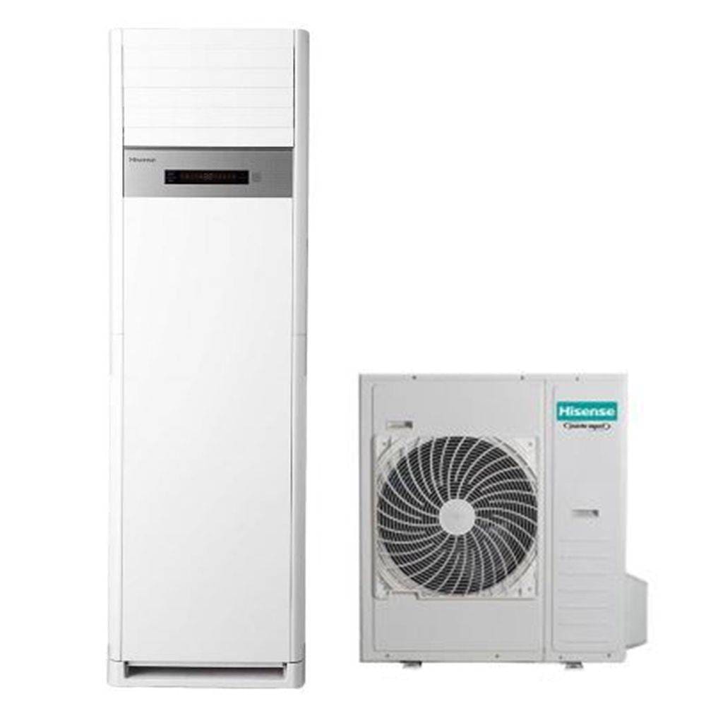 ORBIS - AUF140UR4RMPA8/AUW140U6RQ7 Unità interna a COLONNA e unità esterna,potenza 14kW,GASR32,linea COMMERCIALE COLONNA, HISENSE