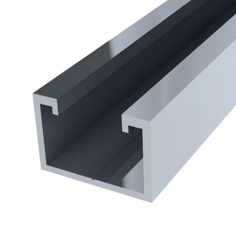 ORBIS - EASY Profilo in ALLUMINIO per sostegno moduli fotovoltaici, senza guida, lunghezza 3.4m