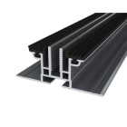 ORBIS - EASY CLAMP BS Profilo di BASE in alluminio per fissaggio su pensilina, con guarnizioni per impermeabilizzazione, lunghezza 5.1m