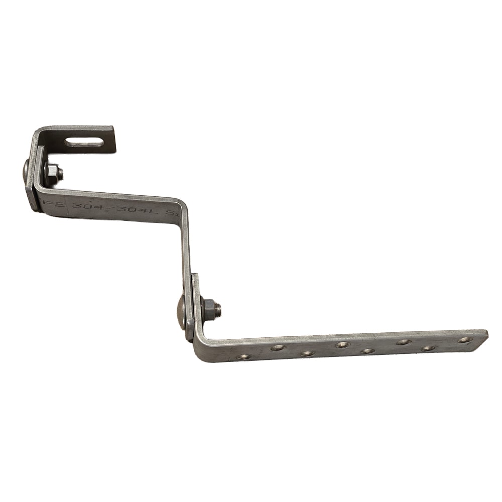 ORBIS - SSR2R-X  Staffa semplice in ACCIAIO INOX AISI 304,doppia regolazione, spessore 5mm