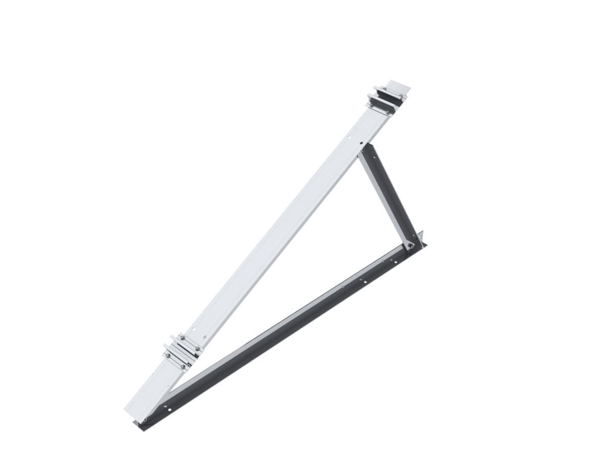 ORBIS - STG-FO-2835 Triangolo GRANDE(PREMONTATO)in ALLUMINIO con INSERTI per inclinazione moduli,regolazioni: 28°-30°-33°-35°,disposizione moduli:ORIZZONTALE