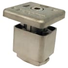 ORBIS - MPU-P3052 Morsetto UNIVERSALE PREASSEMBLATO fissaggio moduli, uso da CENTRALE o TERMINALE, colore ALLUMINIO, spessori moduli ammessi 30mm-50mm