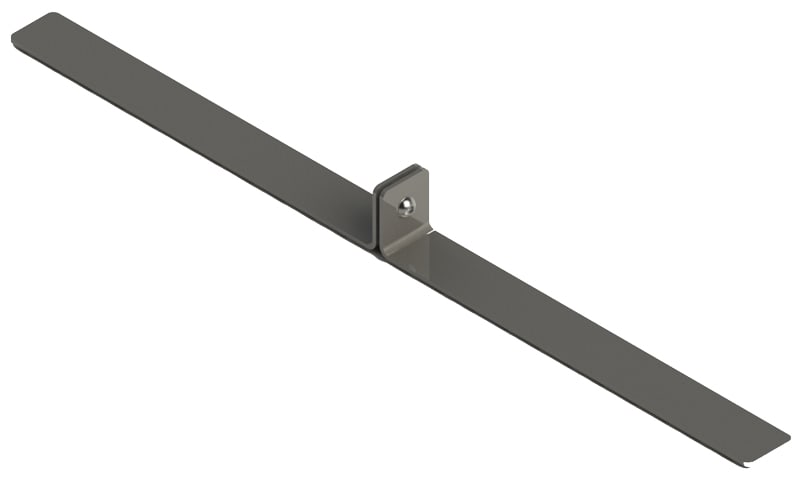 ORBIS - PZAV315 Kit 2 staffe supporto zavorre per triangoli comprese di viteria, lunghezza 315mm
