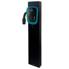 ORBIS - COMON UNI Sostegno MONOFACCIALE a colonnina in metallo per le stazioni di ricarica VIARIS UNI, colore NERO, altezza 1500mm