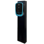 ORBIS - COMON COMBI+ Sostegno MONOFACCIALE a colonnina in metallo per le stazioni di ricarica VIARIS COMBI+, colore NERO, altezza 1500mm