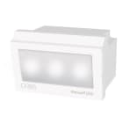 ORBIS - MAXISELF LED Lampada di emergenza da incasso ESTRAIBILE, con frontalini BIANCO e ANTRACITE intercambiabili, 3 moduli DIN, 230V OB136400