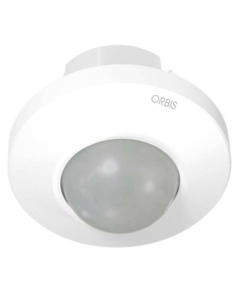 ORBIS - COMBIMAT Rivelatore di movimento da incasso, rilevamento: angolo 360°, diametro 24m ad altezza 2.5m, 230V