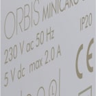 ORBIS - MINICARG USB Alimentatore USB da incasso, 5VDC - 2.1A Max, con forntalini BIANCO, ANTRACITE e ALLUMINIO intercambiabili, 1 modulo DIN, 230V OB140602