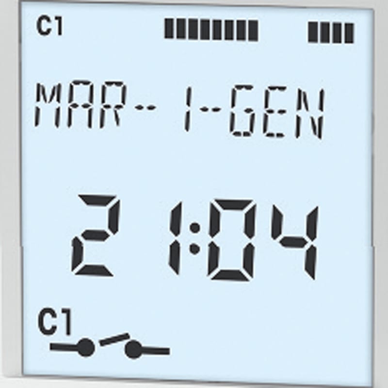 ORBIS - DATA LOG BLUETOOTH Interruttore orario digitale 2 moduli DIN, giornaliero/settimanale, 1 contatto, 230V OB171012