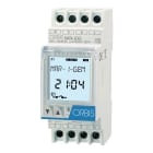 ORBIS - DATA LOG Interruttore Orario Digitale 2 moduli DIN,giornaliero/settimanale,1 contatto, 120V