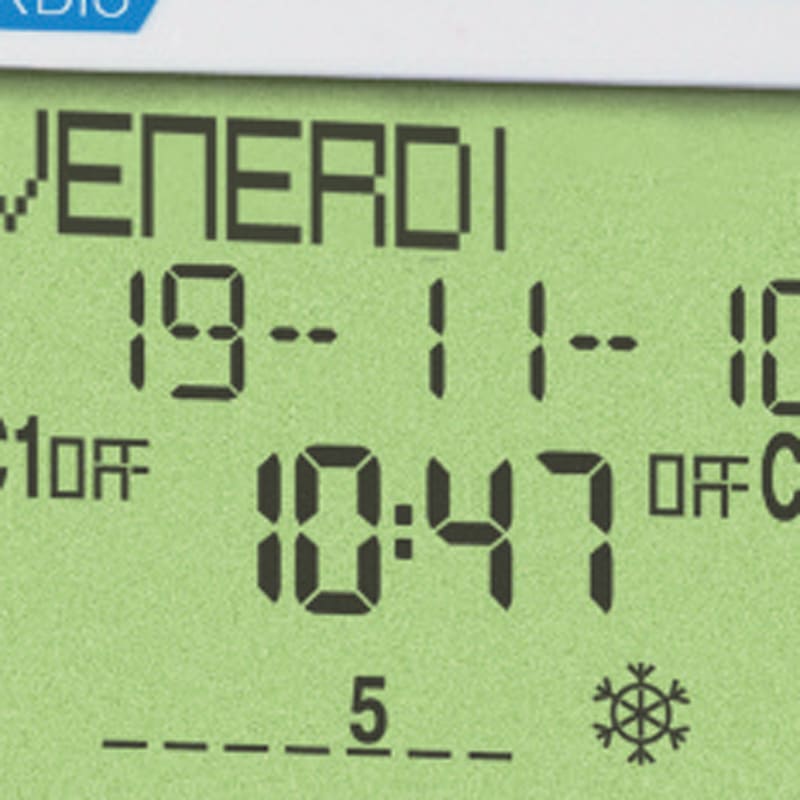 ORBIS - DATA ANUAL Interruttore orario digitale 2 moduli DIN, giornaliero/ settimanale/ mensile/ annuale, 2 contatti, 230V OB176100